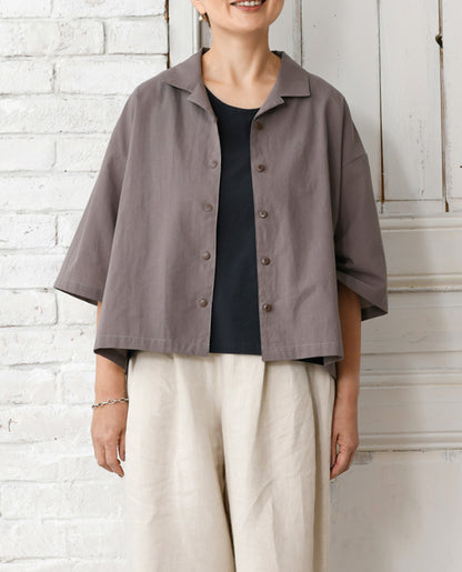 【型紙/レシピなし】ボタンつけなし！オープンカラーシャツbyあっこたん/金子敦子 （LBS8726-5/6/7）