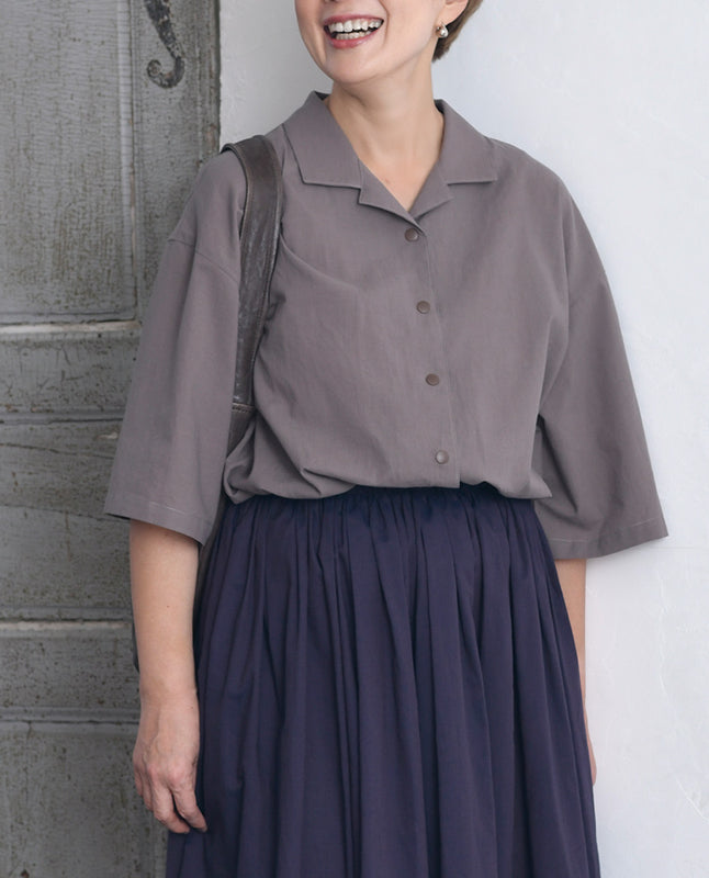 【型紙/レシピなし】ボタンつけなし！オープンカラーシャツbyあっこたん/金子敦子 （LBS8726-5/6/7）