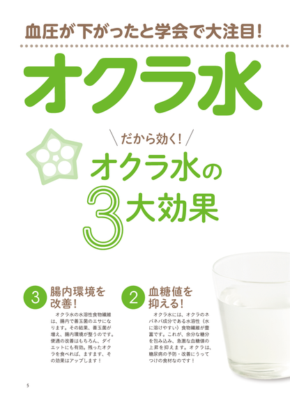 【書籍】オクラ水で病気が治る！痛みが消える！ 新装版(M1757)