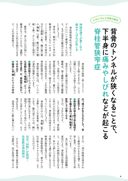 【書籍】脊柱管狭窄症 痛み・しびれを撃退する特効ケア(M1818)