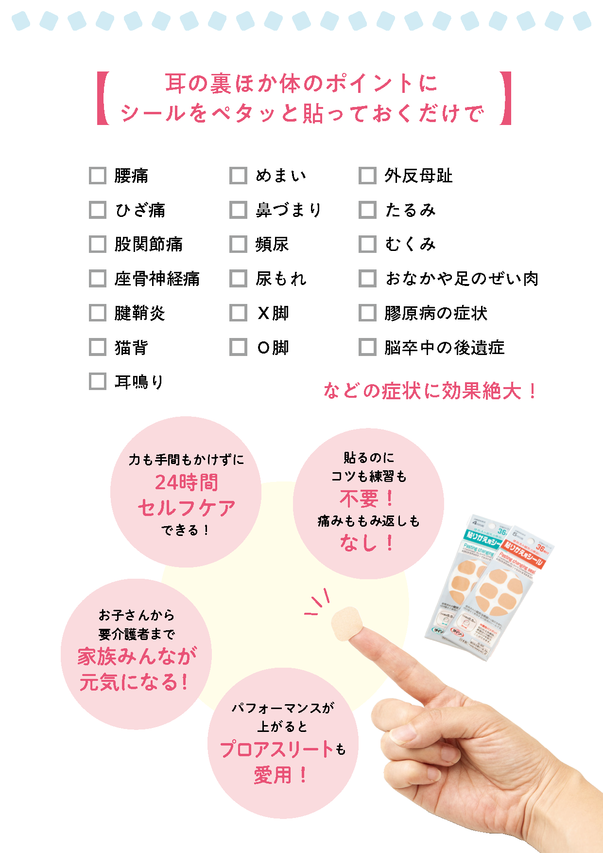 【書籍】貼るだけで体が変わる！痛みが消える！ 耳の裏シール(M1905)