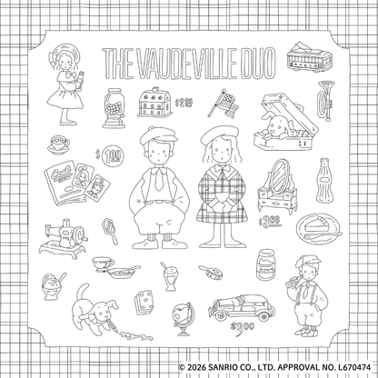 【書籍】なつかしのサンリオキャラクターぬりえBOOK　新装丁版（M1958）