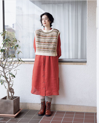 【書籍】今日はどれ着る？手編みの毎日ベスト(S8663)