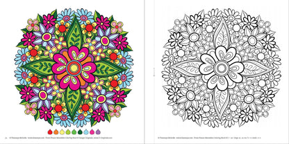 【書籍】Flower Mandalas 花のマンダラ塗り絵 BOOK(M1631)