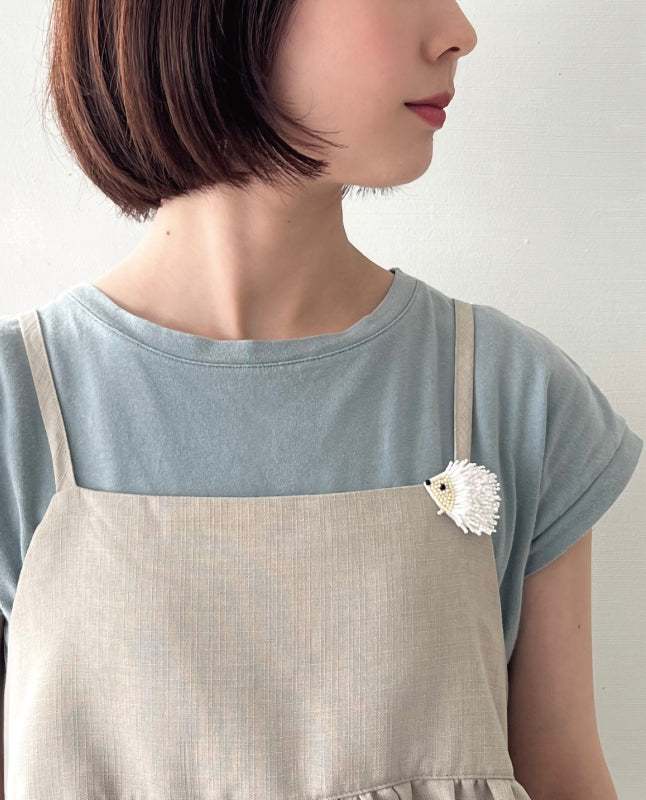 【ビーズキット】ハリネズミのブローチ～ design 下島優子/Yuko Shimojima（kit-0061)