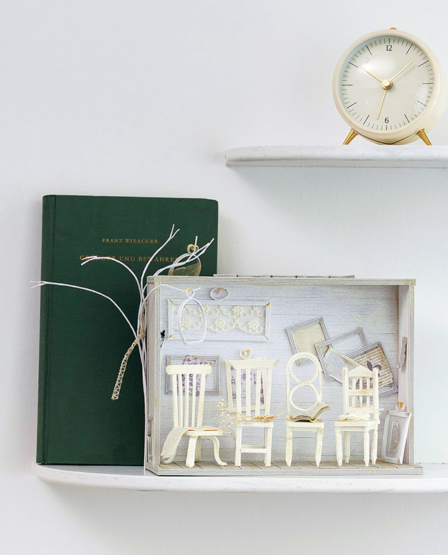 【材料キット】《椅子のある風景》３シーンがまとめて作れる材料キット_「みんなの紙バンド雑貨vol.15」掲載(レシピなし)（kit-0069)