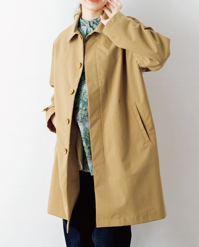 ステンカラーコート(YK-0001) | Koji YOSHIKAWA| 型紙- ブティック社