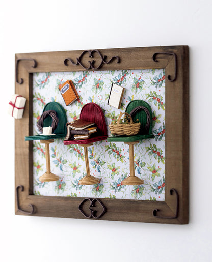 【材料キット】《椅子のある風景》３シーンがまとめて作れる材料キット_「みんなの紙バンド雑貨vol.15」掲載(レシピなし)（kit-0069)