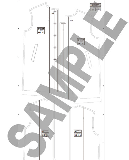 【型紙】ステンカラーコート designed by Koji YOSHIKAWA(YK-0001)