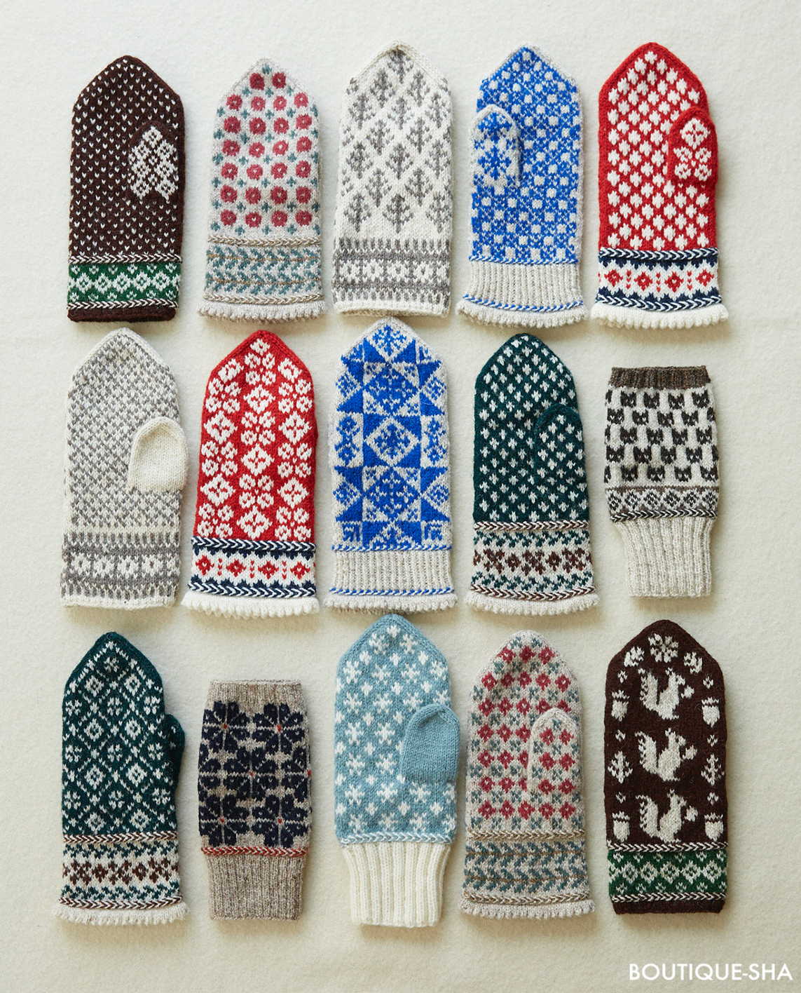 【書籍】ミトン屋さんの手編みのミトンとこもの(S8189)