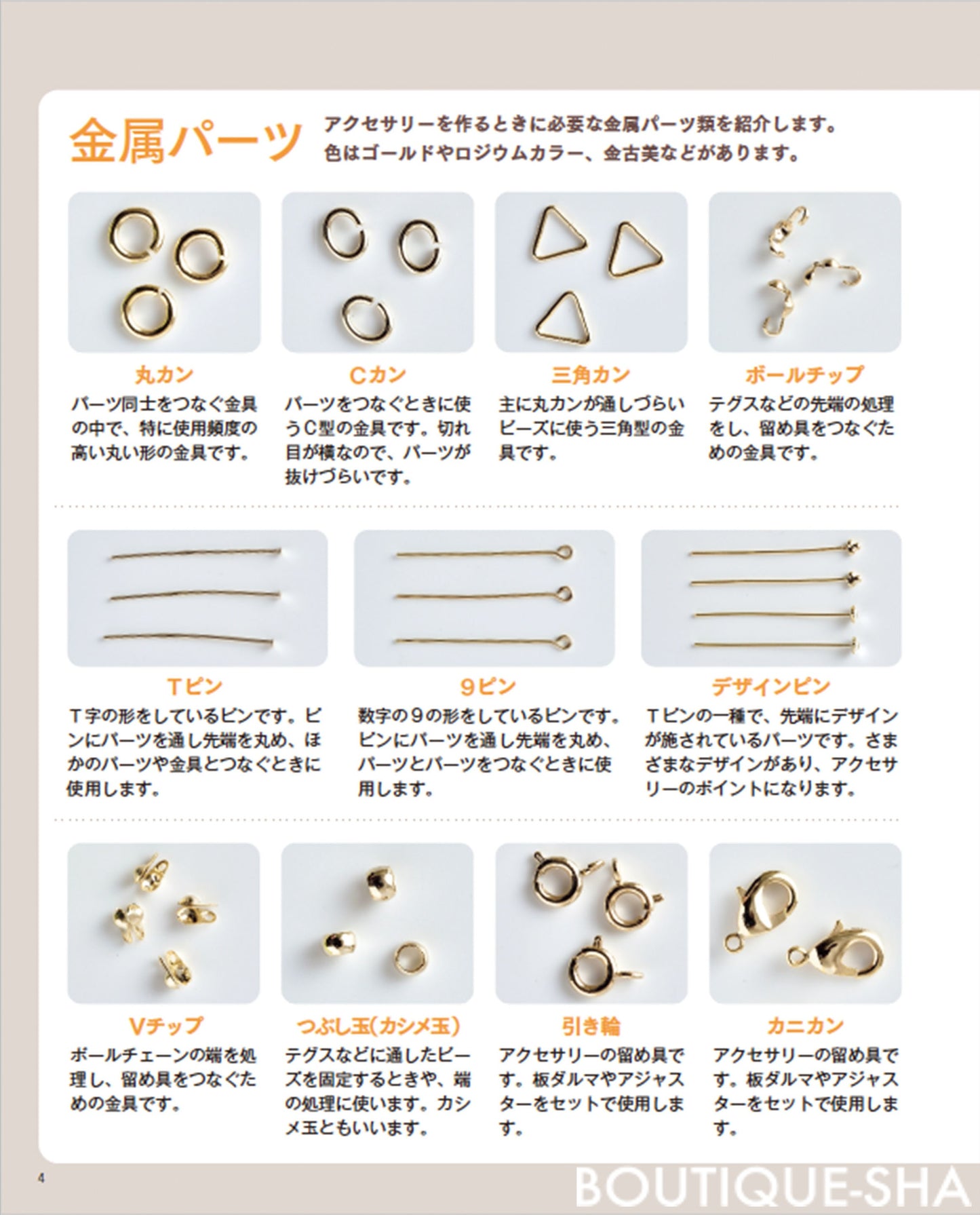 【書籍】いちばんていねいな ビーズ教室(S8428)