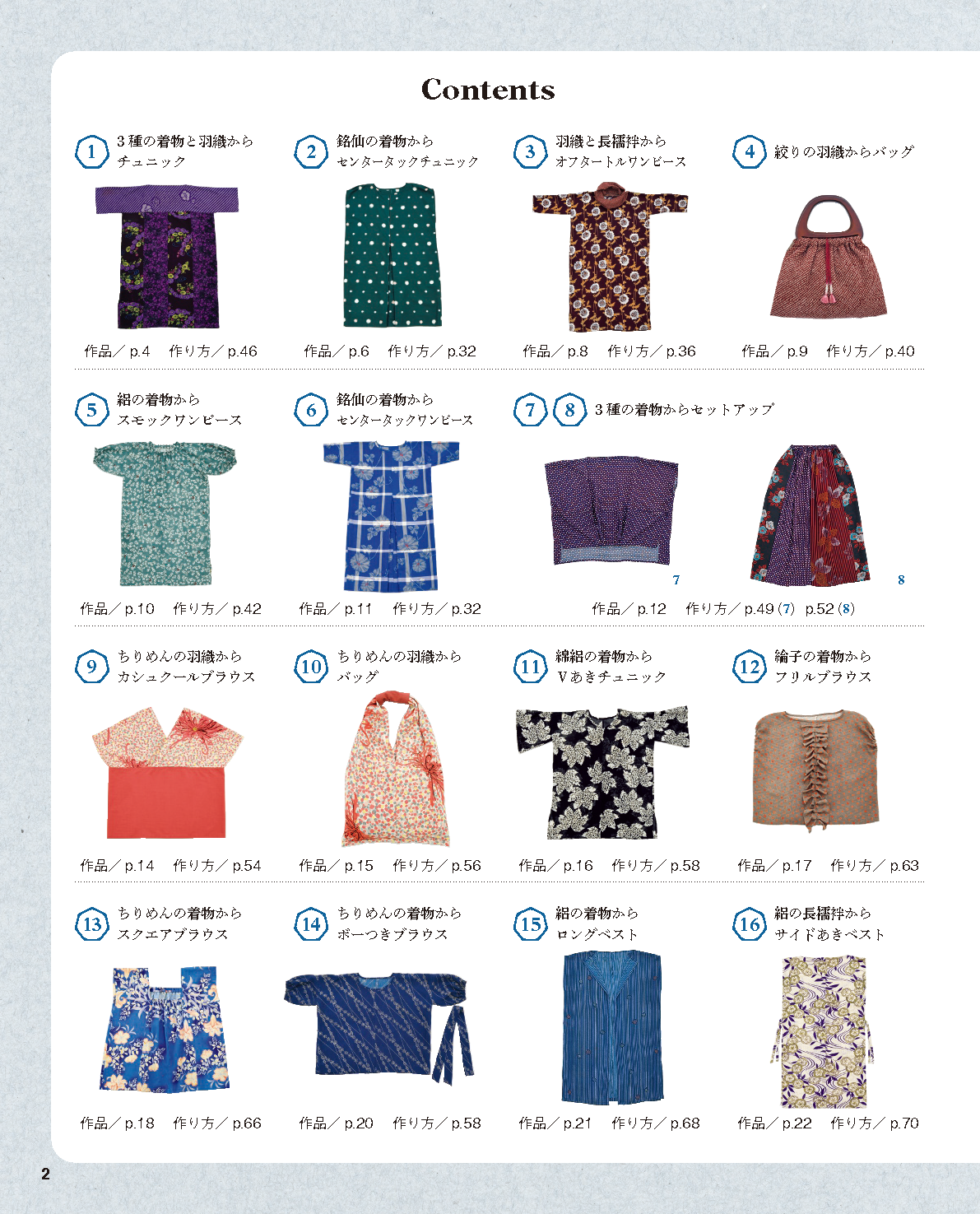 【書籍】高橋恵美子の着物リメイク まっすぐ手ぬいのやさしい服(S8570)
