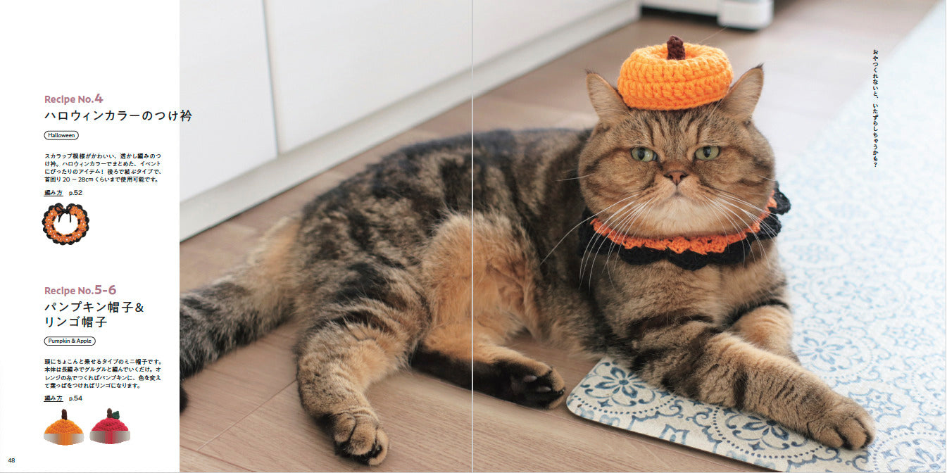 【書籍】ねこの寅次郎とかぎ針編みのおめかし小物(S8675)