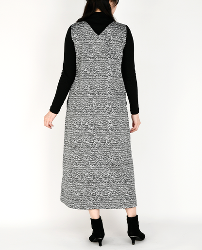 【型紙】フロントボタンのジャンパースカート　（SB-0107）