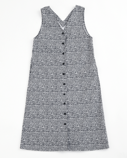 【型紙】フロントボタンのジャンパースカート　（SB-0107）