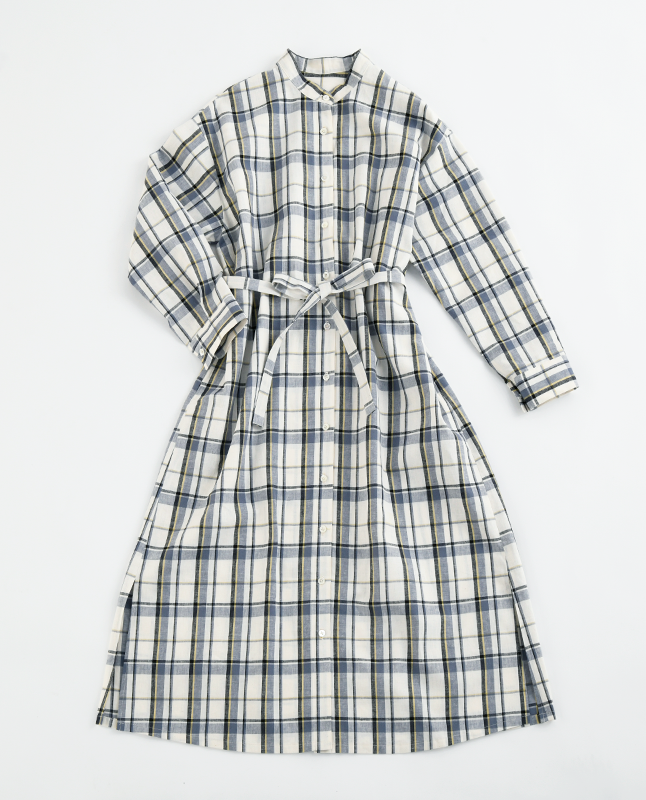 【型紙】スタンドカラーのシャツワンピース　（SB-0109）