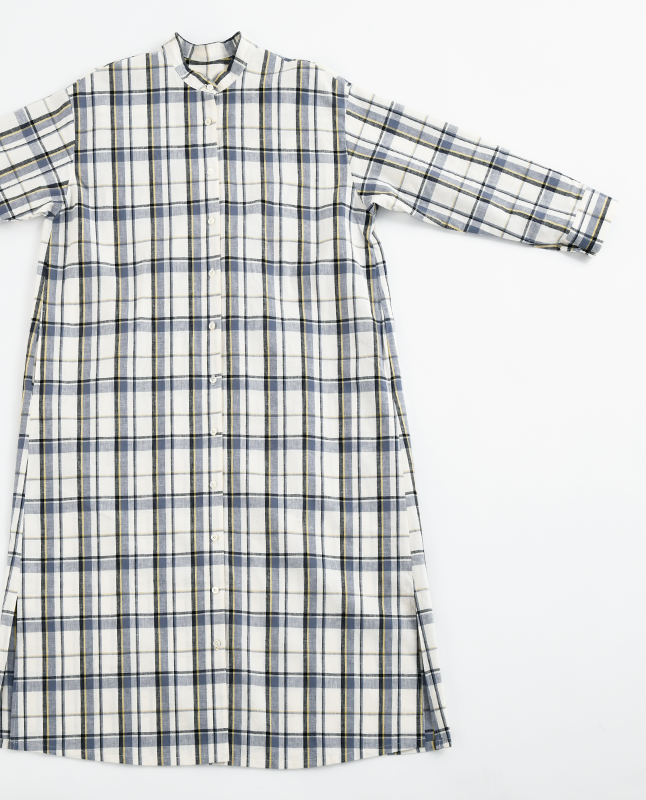 【型紙】スタンドカラーのシャツワンピース　（SB-0109）