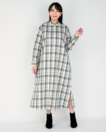 【型紙】スタンドカラーのシャツワンピース　（SB-0109）