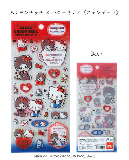 【シール】〈モンチッチ × サンリオ〉クリアキャンディシール （sh-0005)｜Sanrio  サンリオ モンチッチ シール