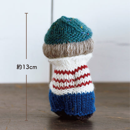 【あみぐるみキット】_《ボーダーなふたり（女の子）》byツムギコウボウ（kit-0047）